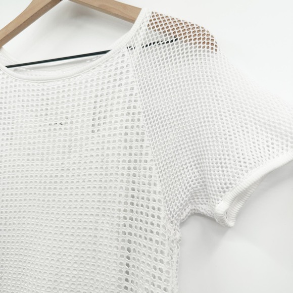 Rag & Bone Mesh Short Sleeve Summer Dress in White Size XS - Picture 5 of 10